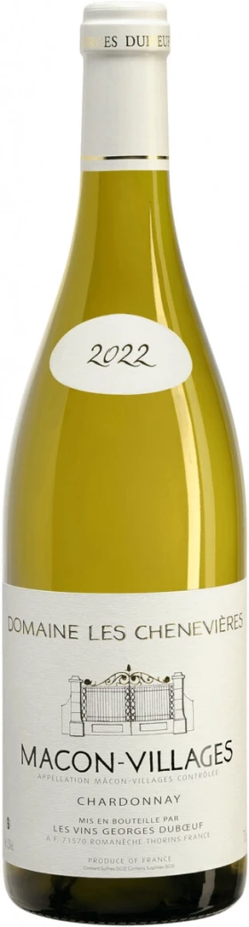 Вино Georges Duboeuf, "Domaine Les Chenevieres" Macon-Villages AOC, 2022