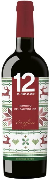 Вино 12 e Mezzo Primitivo del Salento IGP 2016 New Year Design