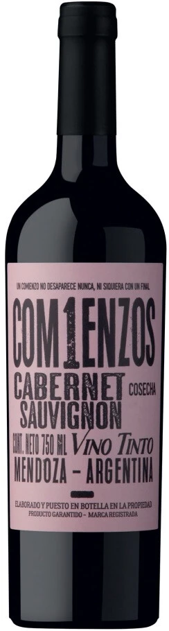 Вино "Comienzos" Cabernet Sauvignon, 2022