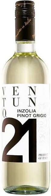 Вино Ventuno 21 Inzolia Pinot Grigio, 2021
