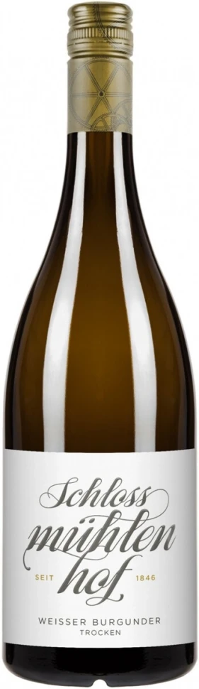 Вино Schlossmuhlenhof, Weisser Burgunder Trocken, Rheinhessen QbA, 2022
