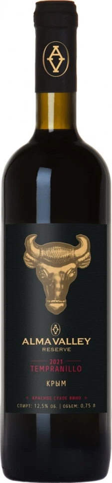 Вино Alma Valley Reserve Tempranillo, 2021