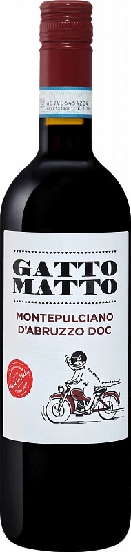 Вино Villa degli Olmi, Gatto Matto Montepulciano d'Abruzzo DOC, 2023