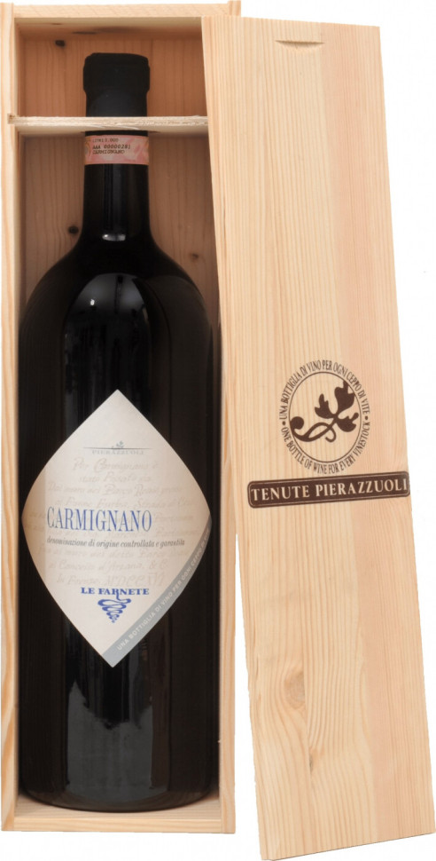 Вино Tenuta Le Farnete Carmignano DOCG wooden box 3 л