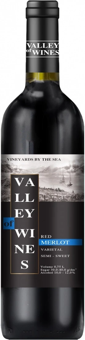 Вино "Valley of Wines" Melot Semi-Sweet