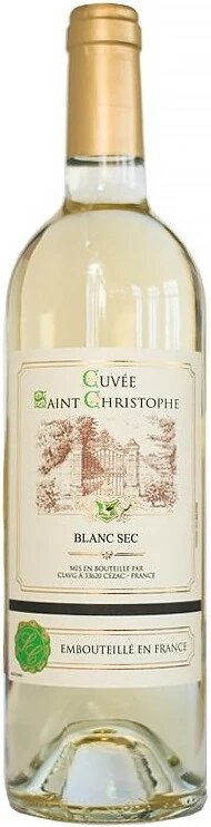 Вино "Cuvee Saint Christophe" Blanc Sec