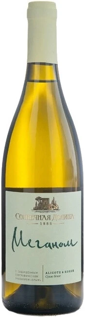 Вино Солнечная Долина, Меганом Белое, 0.75 л
