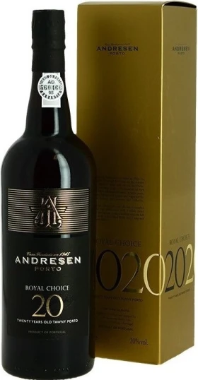 Портвейн Andresen, Royal Choice 20 Year Old Tawny Porto, gift box
