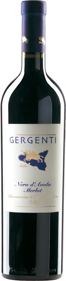 Вино Gergenti Nero d'Avola-Merlot, Sicilia DOC, 2017