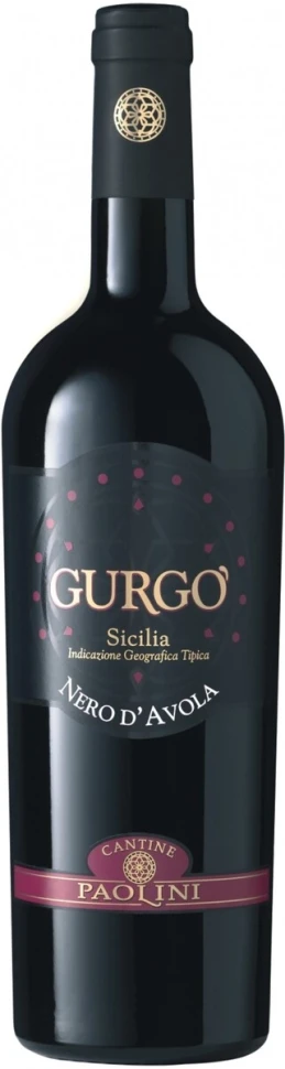 Вино Cantine Paolini, Gurgo Nero d'Avola, Sicilia IGT 2009