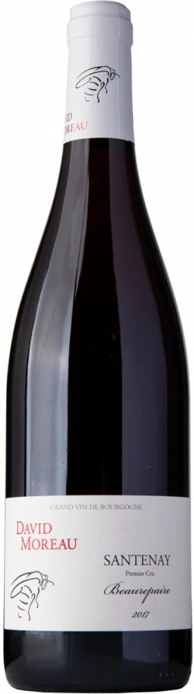 Вино David Moreau, Santenay 1-er Cru Beaurepaire AOC Rouge, 2017