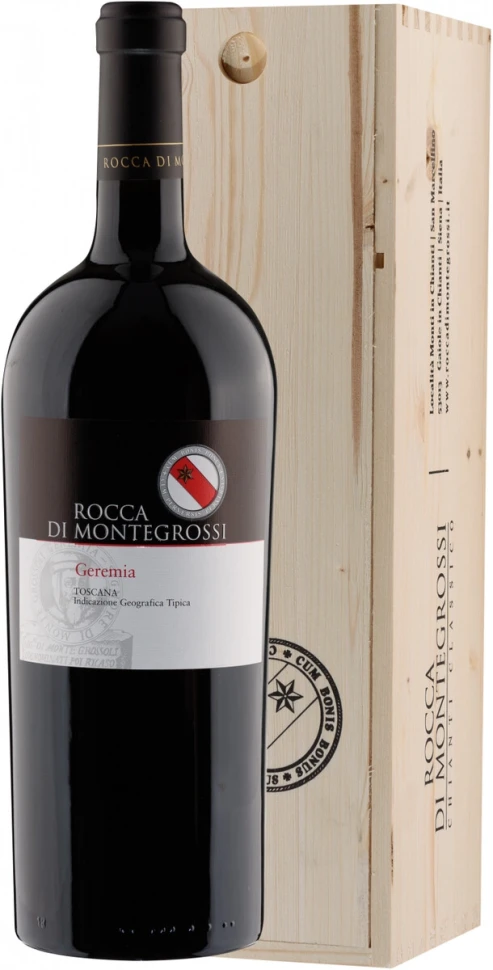 Вино Rocca di Montegrossi, Geremia, Toscana IGT, 2018, wooden box, 1.5 л