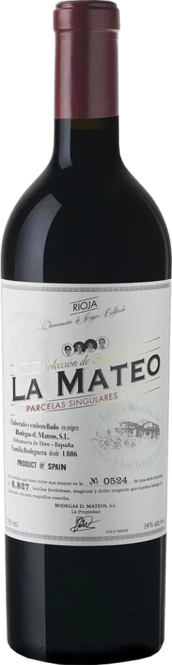 Вино La Mateo Coleccion de Familia Parcelas Singulares, Rioja DOC, 2017