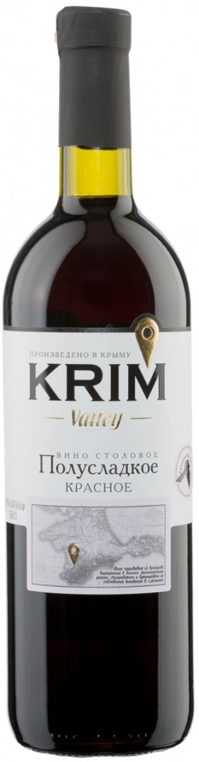 Вино "Krim Valley" Red Semi-Sweet