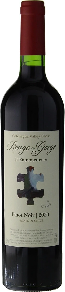 Вино L'Entremetteuse, Rouge Gorge Pinot Noir, Colchagua Valley DO, 2020