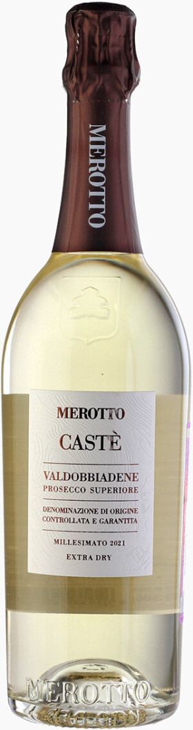 Игристое вино Merotto Caste Valdobbiadene Prosecco Superiore DOCG Extra Dry 2021