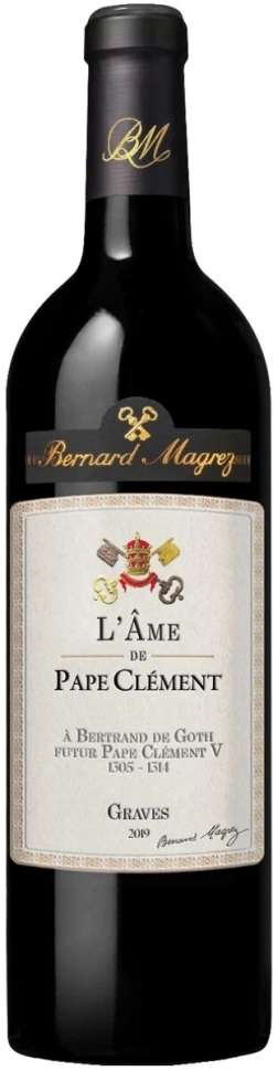 Вино L'Ame de Pape Clement Rouge, Graves AOC, 2019