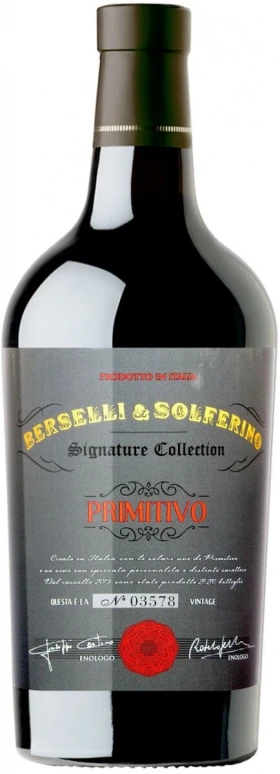 Вино Berselli &amp; Solferino Primitivo, Salento IGT, 2017