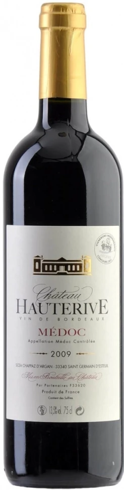 Вино Chateau Hauterive, Medoc AOC, 2009