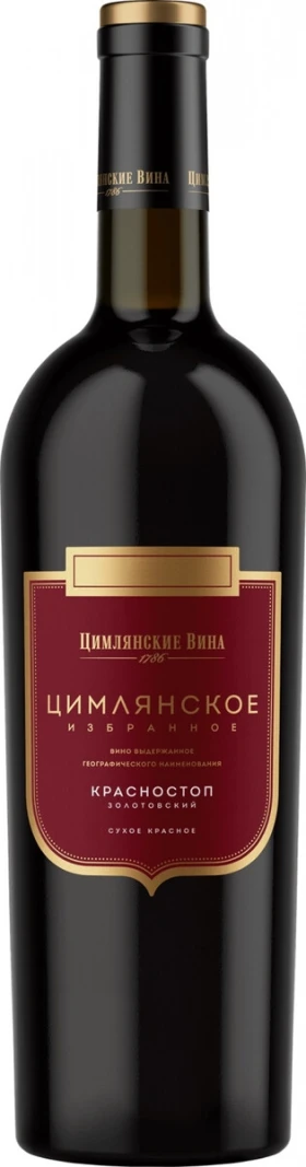 Вино Цимлянское, "Избранное" Красностоп Золотовский