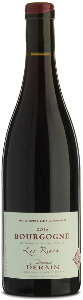 Вино Domaine Derain, Bourgogne Les Riaux AOC, 2016