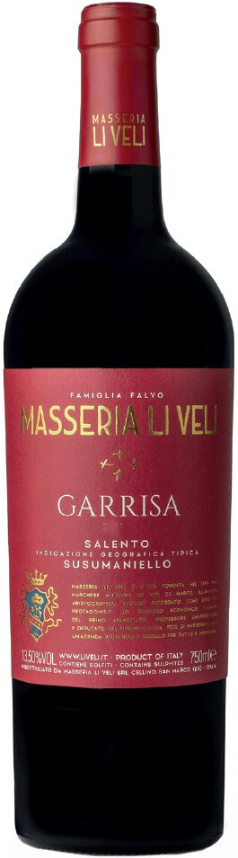 Вино Li Veli Garrisa Susumaniello Salento IGT 2021