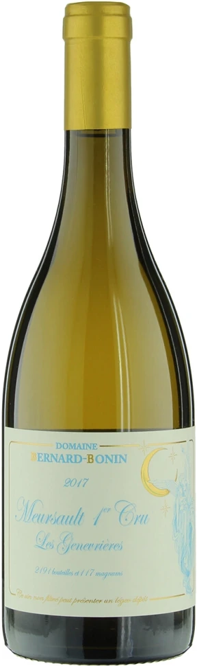 Вино Domaine Bernard Bonin, Meursault Premier Cru Les Genevrieres AOC, 2017