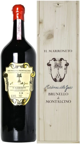 Вино Il Marroneto, "Madonna delle Grazie" Brunello di Montalcino DOCG, 2016, wooden box, 1.5 л
