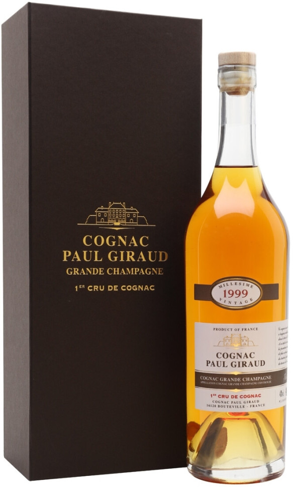 Коньяк Paul Giraud Millesime Grande Champagne 1-er Cru de Cognac AOC 1999 gift box 700 мл