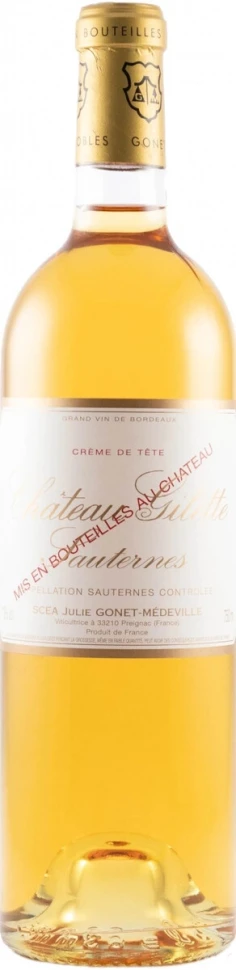 Вино Chateau Gilette, Sauternes Creme de Tete AOC, 1997