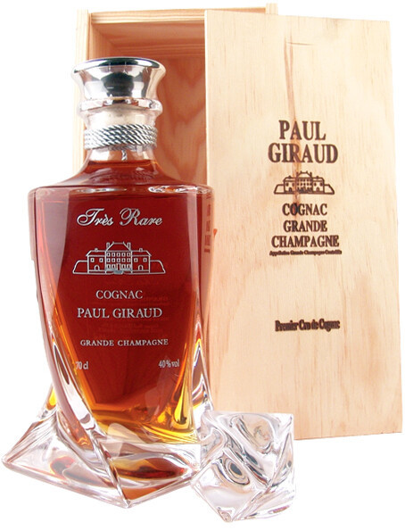 Коньяк Paul Giraud Tres Rare Grande Champagne Premier Cru in decanter with wooden box 700 мл