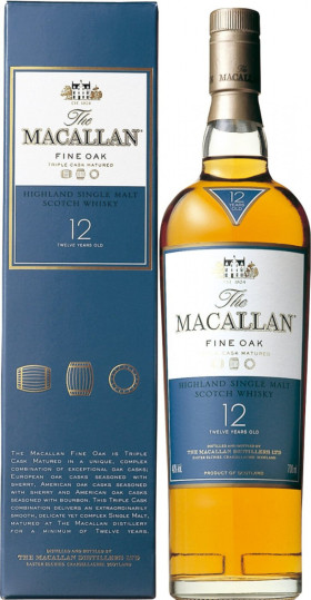 Виски Macallan Fine Oak 12 Years Old with box 700 мл