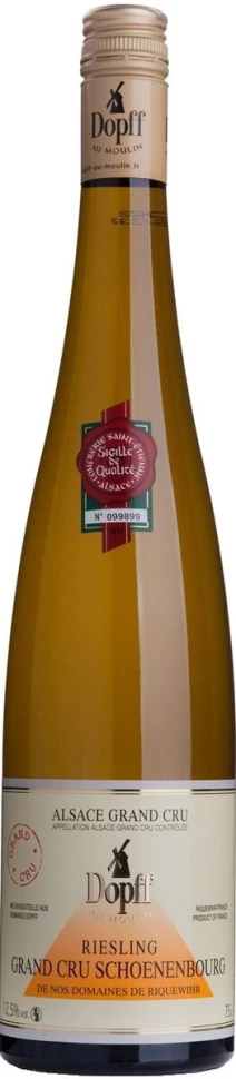 Вино Dopff au Moulin, Schoenenbourg Riesling Alsace Grand Cru AOC, 2014