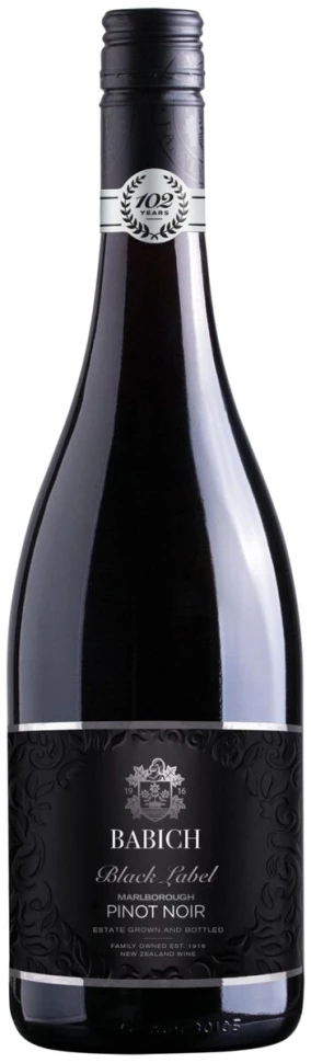 Вино Babich Wines, Black Label Pinot Noir, Marlborough, 2019
