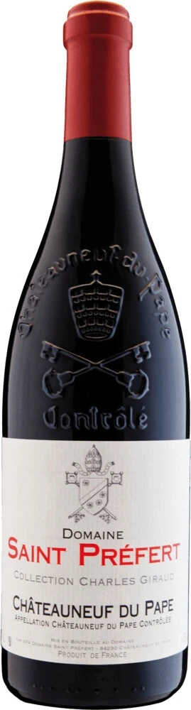 Вино Domaine Saint-Prefert, Collection Charles Giraud Rouge, Chateauneuf du Pape AOC, 2014