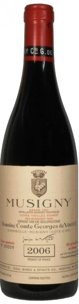 Вино Domaine Comte Georges de Vogue, Musigny Grand Cru AOC Cuvee Vieilles Vignes, 2006