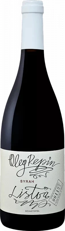 Вино Oleg Repin, Listva Syrah, 2023, 0.75 л