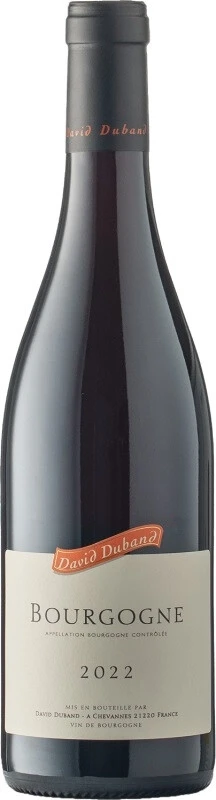 Вино David Duband, Bourgogne AOC Pinot Noir, 2022
