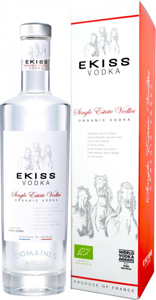 Водка Ekiss Single Estate gift box 700 мл