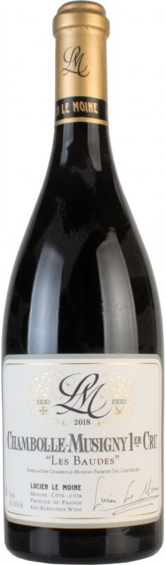 Вино Lucien Le Moine Chambolle Musigny 1er Cru Les Baudes AOC 2018