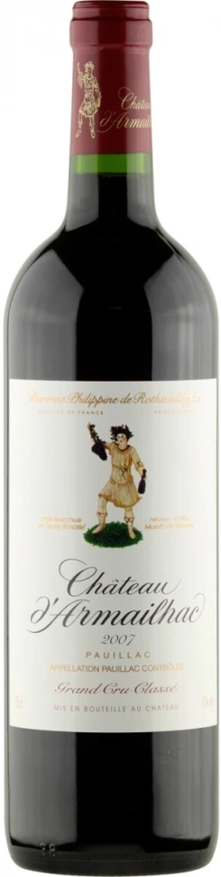 Вино Chateau d'Armailhac Pauillac AOC 5-me Grand Cru Classe 2007