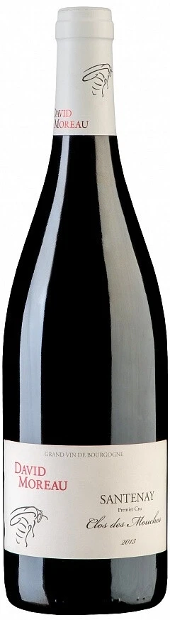 Вино David Moreau, Santenay 1-er Cru Clos des Mouches AOC, 2013