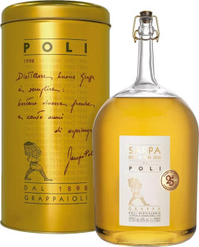 Граппа Poli Sarpa Oro di Poli metal tube 3000 мл