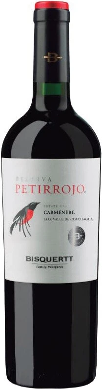 Вино Bisquertt, Petirrojo Reserva, Carmenere, Colchagua Valley DO, 2016