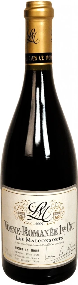 Вино Lucien Le Moine, Vosne-Romanee 1-er Cru Les Malconsorts AOC, 2009