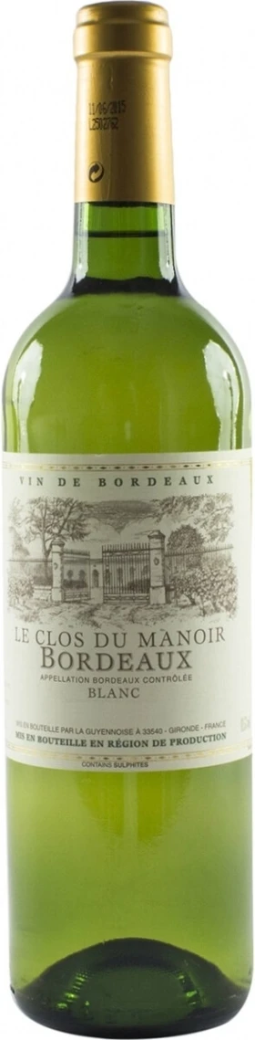 Вино La Guyennoise, "Le Clos du Manoir" Bordeaux AOC Blanc