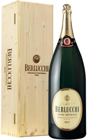 Игристое вино Guido Berlucchi Cuvee Imperiale Brut DOCG wooden box 6 л