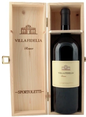 Вино Sportoletti, Villa Fidelia Rosso IGT, 2008, wooden box, 1.5 л
