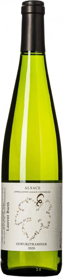 Вино Laurent Barth, Gewurztraminer, Alsace AOC, 2020