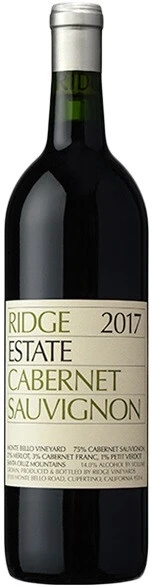 Вино Ridge, Estate Cabernet Sauvignon, 2017